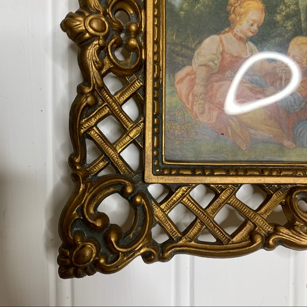 Vintage A Cameo Creation Framed Square Photo - Picture 3 of 12